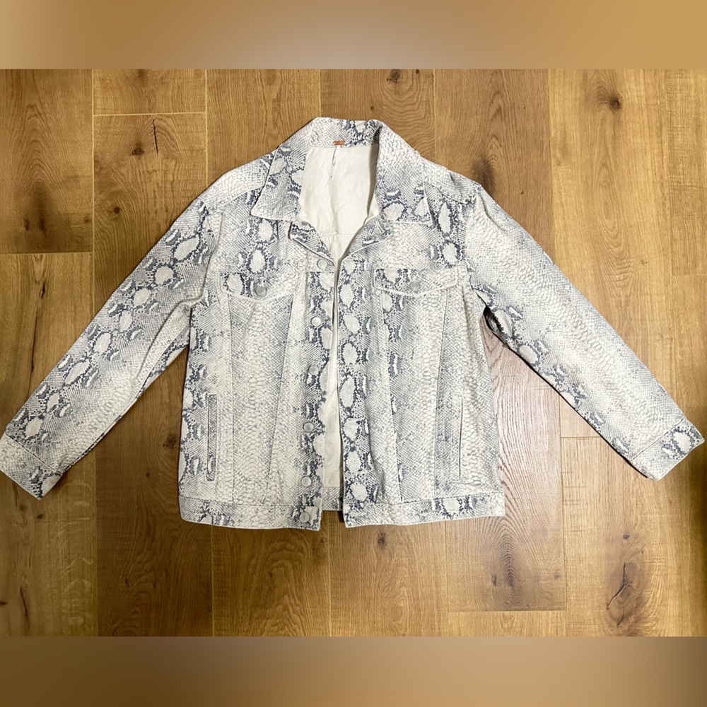 Free People Animal Print Jacket